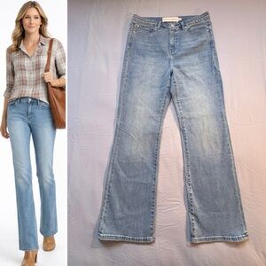 Soft Surroundings Bootcut Stretch Denim Jeans Light Wash Petite 12💛